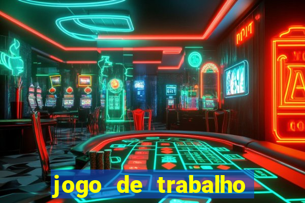 jogo de trabalho no escritório