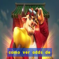 como ver odds de jogos passados