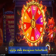 ciclo das dezenas lotofácil