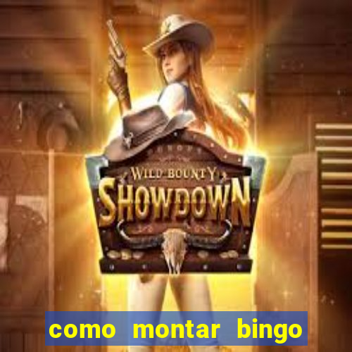 como montar bingo brinquedos toia