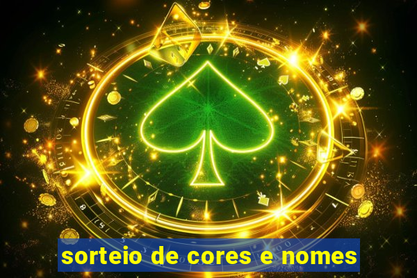 sorteio de cores e nomes