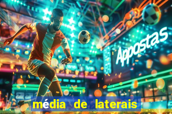 média de laterais por jogo premier league