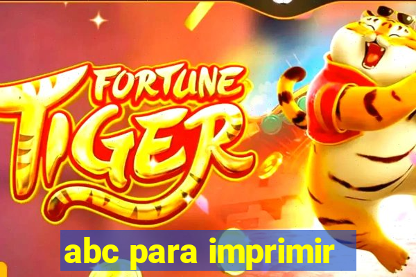 abc para imprimir