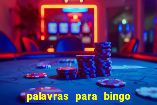 palavras para bingo cha de bebe