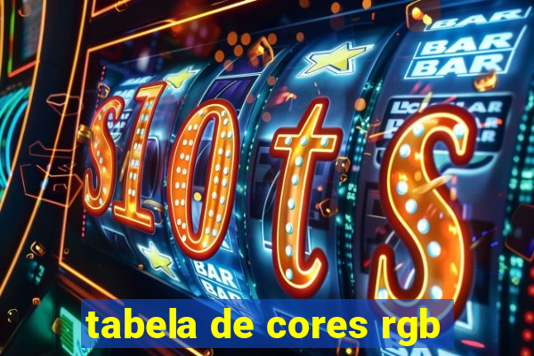 tabela de cores rgb