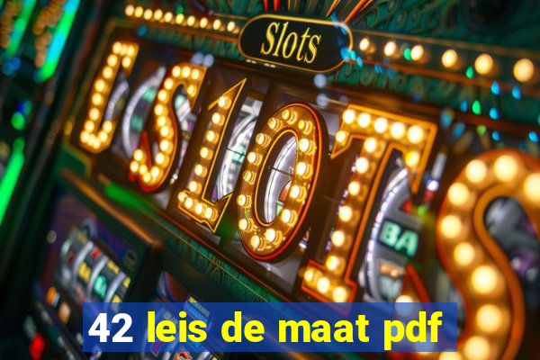 42 leis de maat pdf