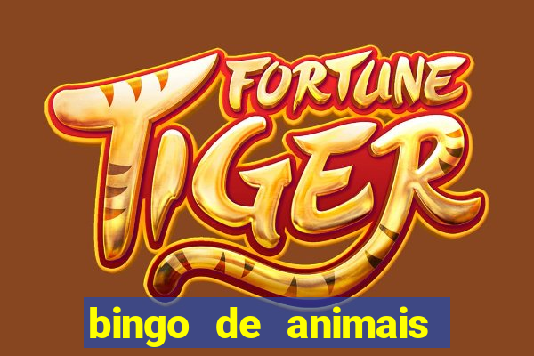 bingo de animais para educa??o infantil