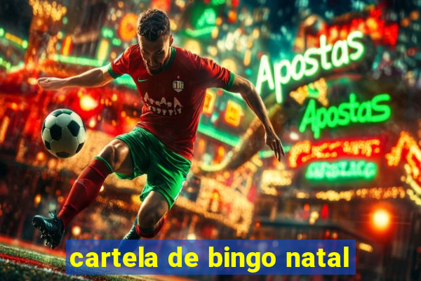 cartela de bingo natal