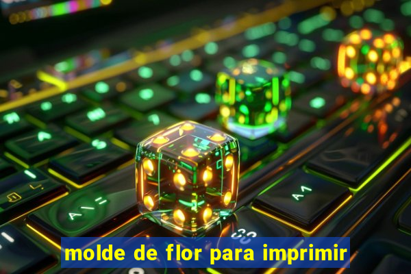 molde de flor para imprimir