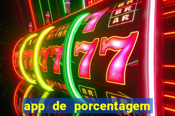 app de porcentagem de jogos slots