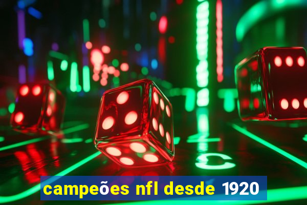 campeões nfl desde 1920