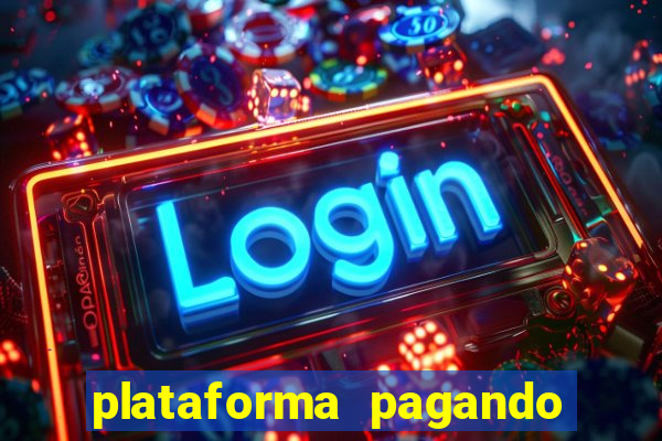 plataforma pagando bem hoje