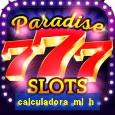 calculadora ml h para mcg kg min