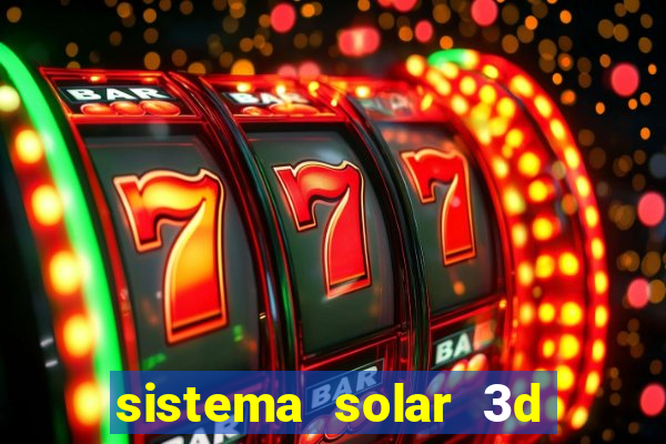 sistema solar 3d em movimento