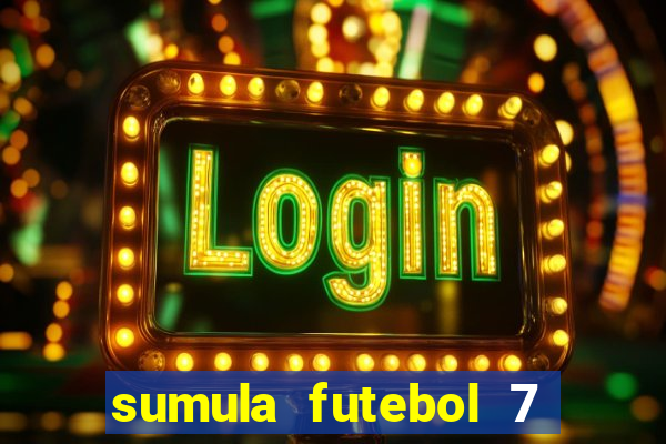 sumula futebol 7 society excel