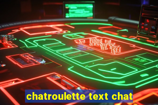 chatroulette text chat